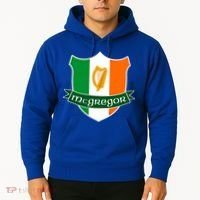 Mcgregor Name Irish Gift Irish Flag Harp Crest Hoodie thumb 2