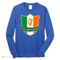 Mcgregor Name Irish Gift Irish Flag Harp Crest Long Sleeve Shirt thumb 0