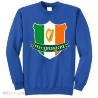 Mcgregor Name Irish Gift Irish Flag Harp Crest Sweatshirt thumb 0