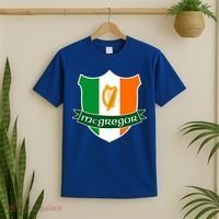 Mcgregor Name Irish Gift Irish Flag Harp Crest T-Shirt thumb 2