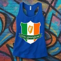 Mcgregor Name Irish Gift Irish Flag Harp Crest Women's Tank Top thumb 3