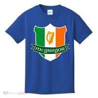Mcgregor Name Irish Gift Irish Flag Harp Crest Kids T-Shirt thumb 0