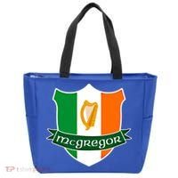 Mcgregor Name Irish Gift Irish Flag Harp Crest Tote Bag thumb 0
