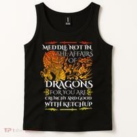 Meddle Not In The Affairs Of Dragons Tank Top thumb 2