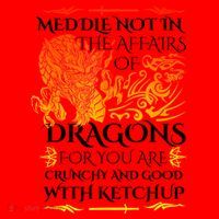 Meddle Not In The Affairs Of Dragons Santa Hat thumb 1