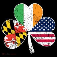 Maryland Native Irish American Flag Shamrock St Patricks Day Cute Gift Coffee Mug thumb 5