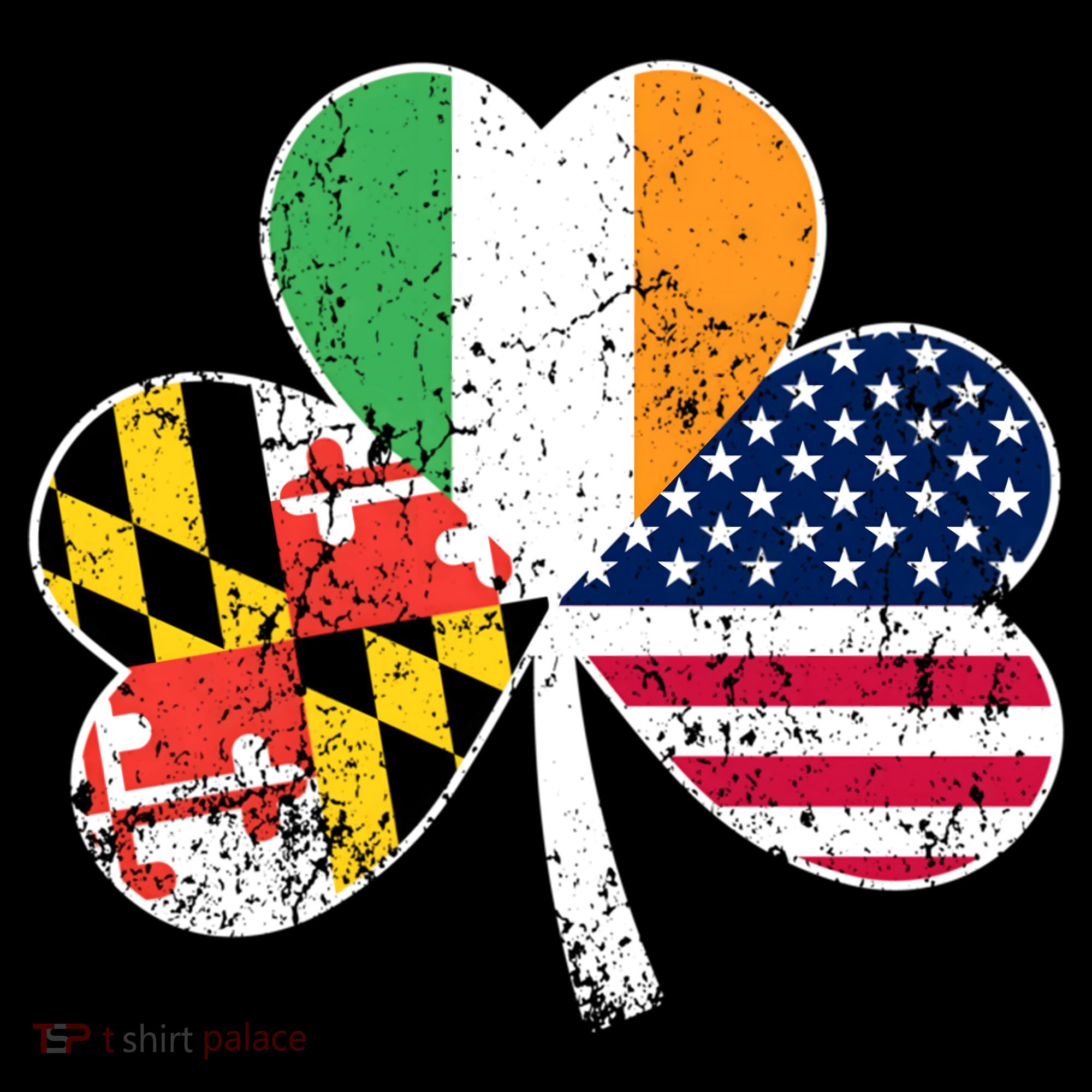 Maryland Native Irish American Flag Shamrock St Patricks Day Cute Gift Coffee Mug