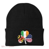 Maryland Native Irish American Flag Shamrock St Patricks Day Cute Gift Beanie thumb 0
