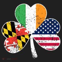 Maryland Native Irish American Flag Shamrock St Patricks Day Cute Gift Hat thumb 2