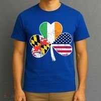 Maryland Native Irish American Flag Shamrock St Patricks Day Cute Gift T-Shirt thumb 3