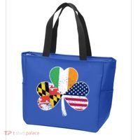 Maryland Native Irish American Flag Shamrock St Patricks Day Cute Gift Tote Bag thumb 3