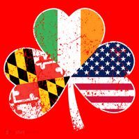 Maryland Native Irish American Flag Shamrock St Patricks Day Cute Gift Santa Hat thumb 1