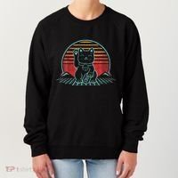 Maneki Neko Japanese Lucky Cat Retro Aesthetic Kawaii Women's Sweatshirt thumb 0