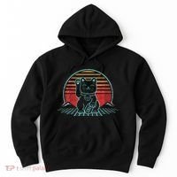 Maneki Neko Japanese Lucky Cat Retro Aesthetic Kawaii Hoodie thumb 0