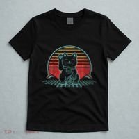 Maneki Neko Japanese Lucky Cat Retro Aesthetic Kawaii T-Shirt thumb 5