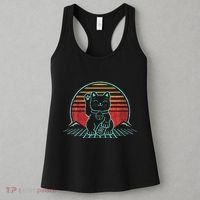 Maneki Neko Japanese Lucky Cat Retro Aesthetic Kawaii Women's Tank Top thumb 3