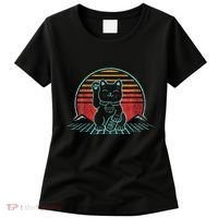 Maneki Neko Japanese Lucky Cat Retro Aesthetic Kawaii Women's T-Shirt thumb 0