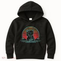 Maneki Neko Japanese Lucky Cat Retro Aesthetic Kawaii Kids Hoodie thumb 0