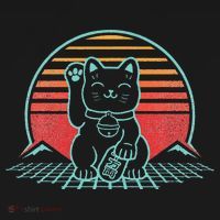 Maneki Neko Japanese Lucky Cat Retro Aesthetic Kawaii  Sweatshirt thumb 3