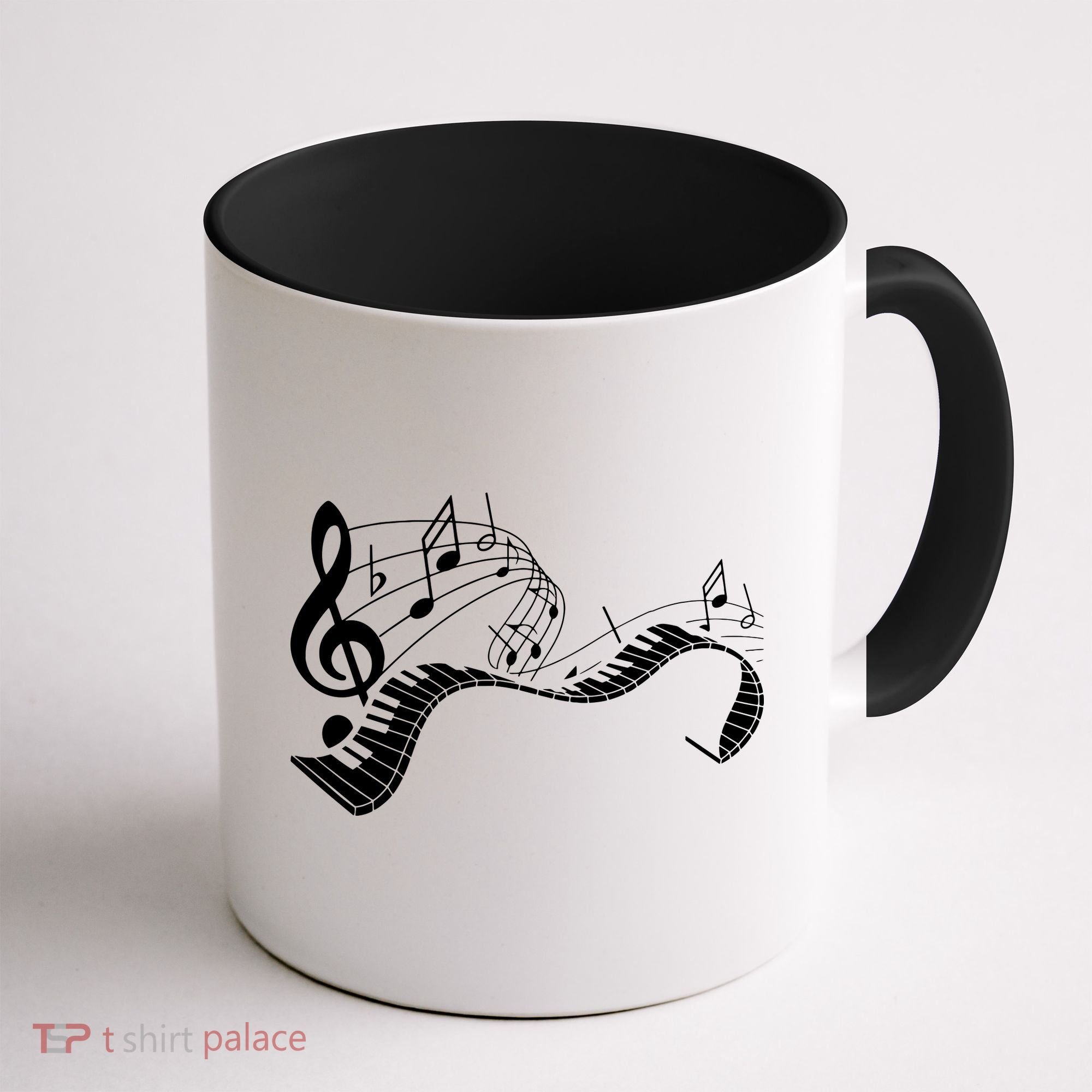 Music Notes Keyboard Pianist Classical Musician Piano Coffee Mug