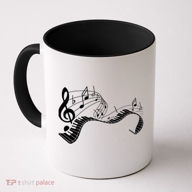 Music Notes Keyboard Pianist Classical Musician Piano Coffee Mug