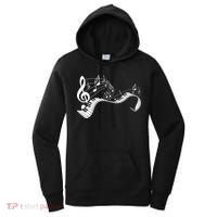 Music Notes Keyboard Pianist Classical Musician Piano Women's Hoodie thumb 0