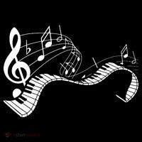 Music Notes Keyboard Pianist Classical Musician Piano Women's Hoodie thumb 2