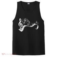 Music Notes Keyboard Pianist Classical Musician Piano PosiCharge Competitor Tank thumb 0