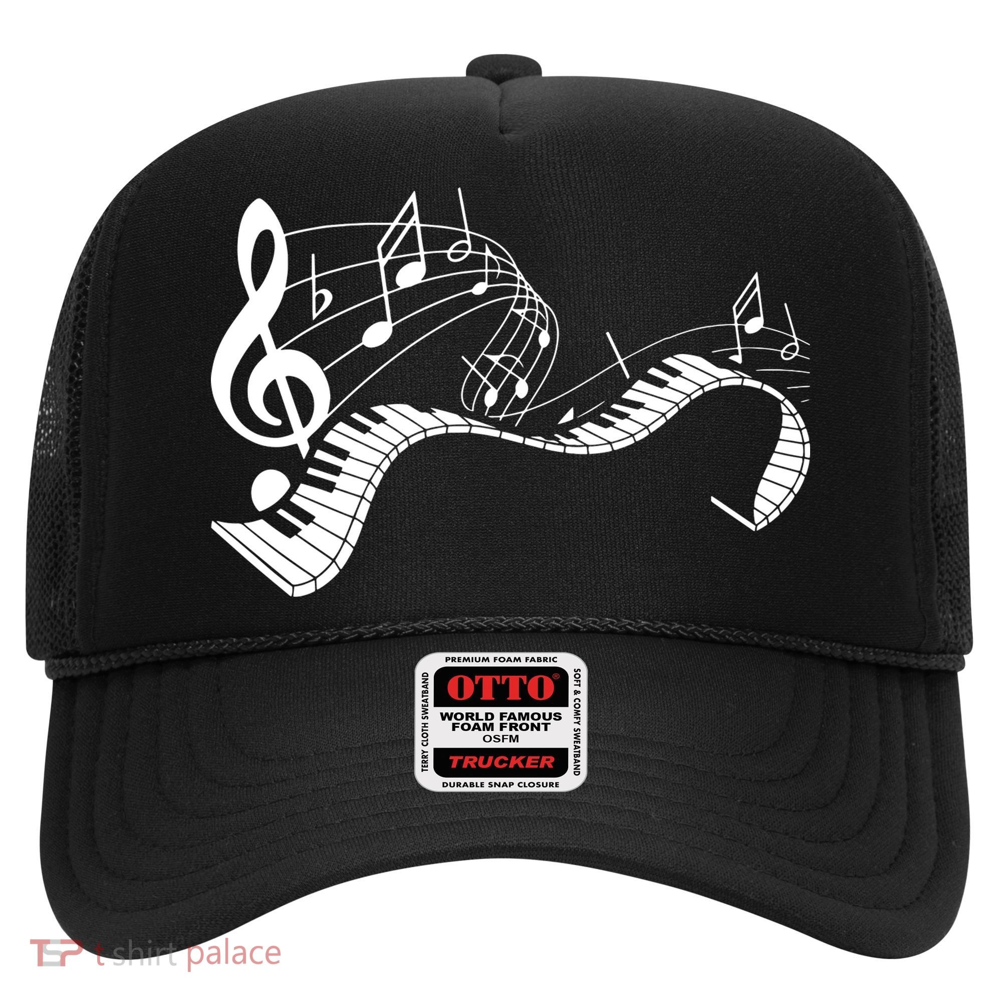 Music Notes Keyboard Pianist Classical Musician Piano Hat