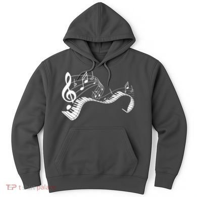 Music Notes Keyboard Pianist Classical Musician Piano Hoodie