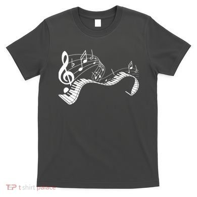 Music Notes Keyboard Pianist Classical Musician Piano T-Shirt