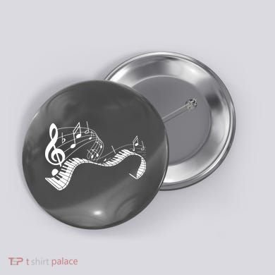 Music Notes Keyboard Pianist Classical Musician Piano Button