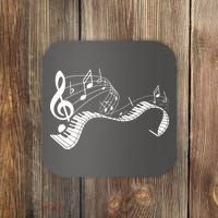 Music Notes Keyboard Pianist Classical Musician Piano Coaster thumb 0