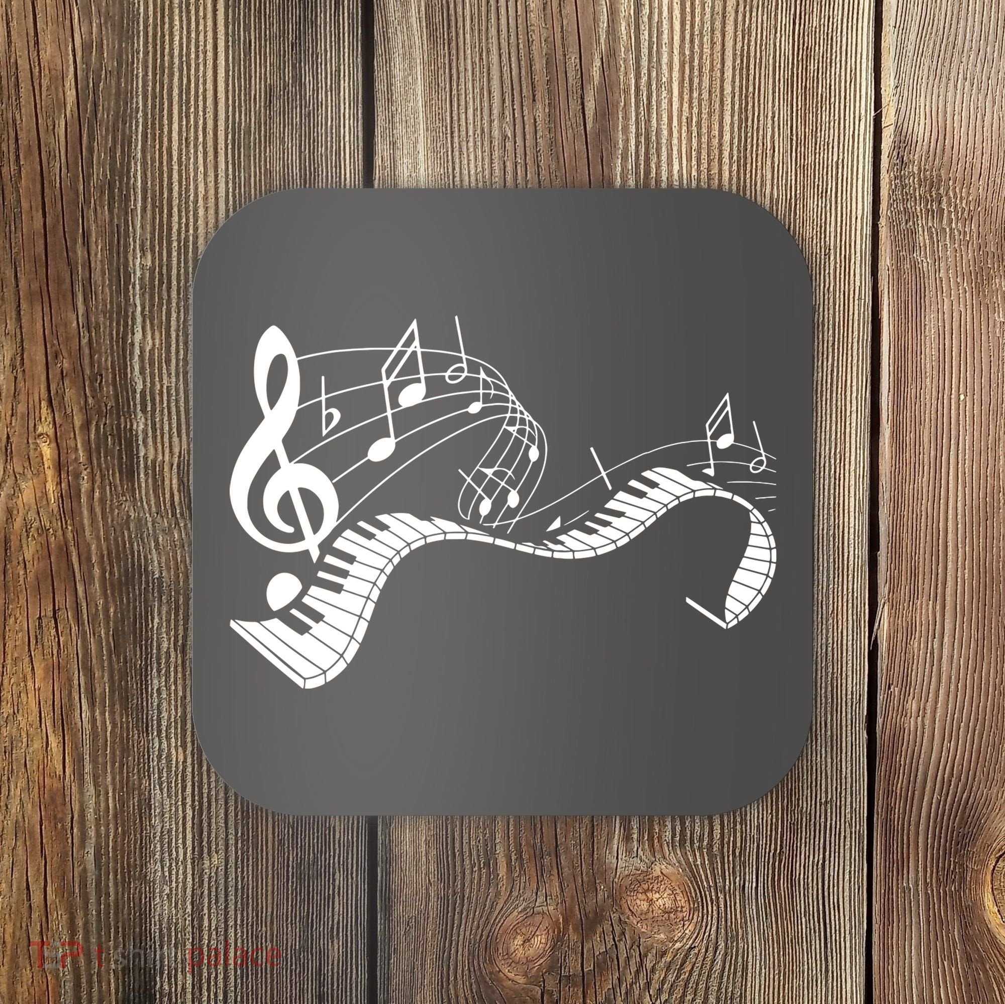 Music Notes Keyboard Pianist Classical Musician Piano Coaster