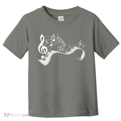 Music Notes Keyboard Pianist Classical Musician Piano Toddler T-Shirt