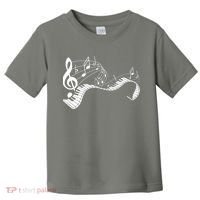 Music Notes Keyboard Pianist Classical Musician Piano Toddler T-Shirt thumb 0