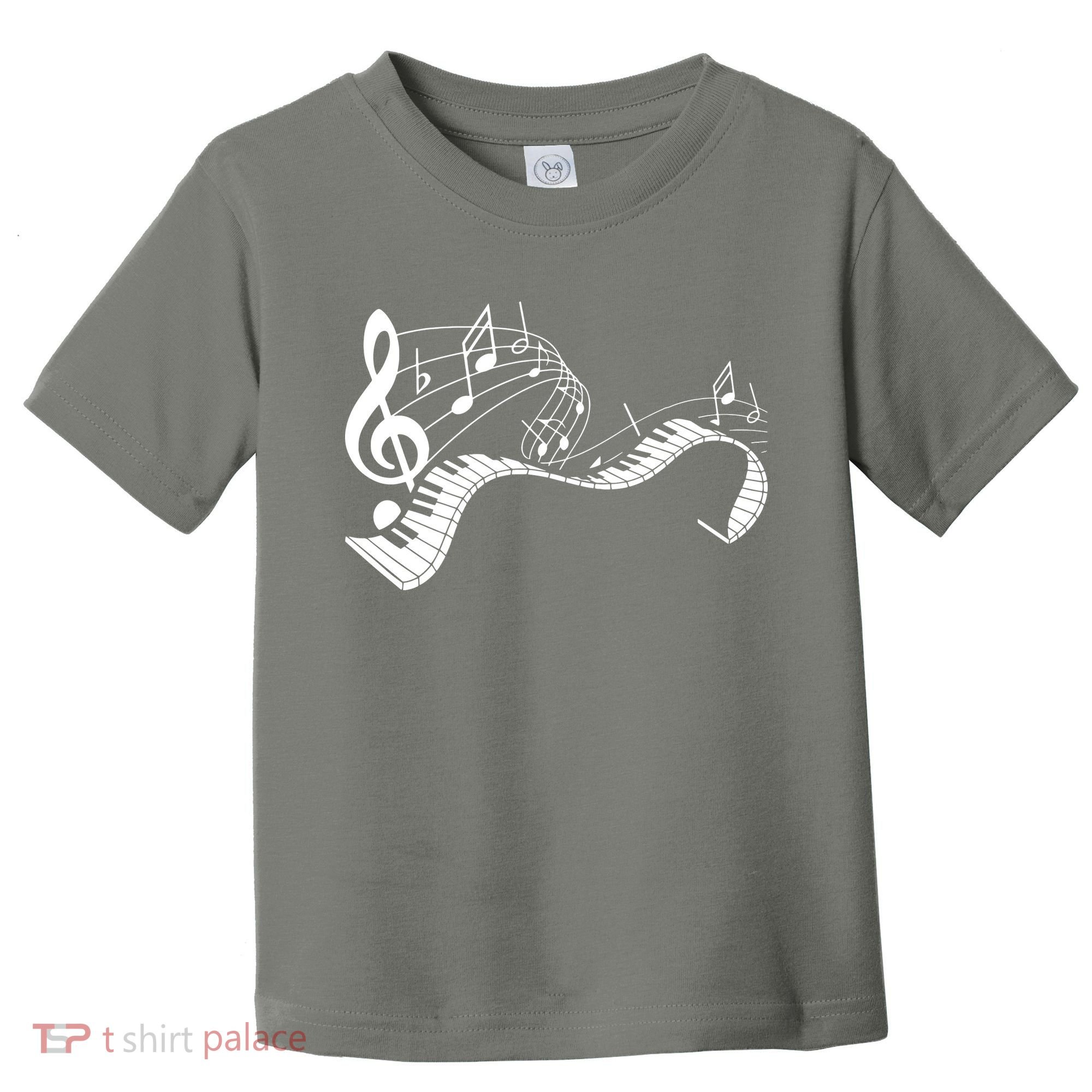 Music Notes Keyboard Pianist Classical Musician Piano Toddler T-Shirt