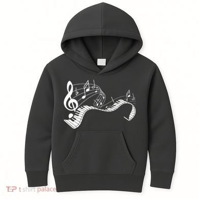 Music Notes Keyboard Pianist Classical Musician Piano Kids Hoodie