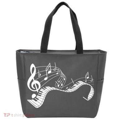 Music Notes Keyboard Pianist Classical Musician Piano Tote Bag