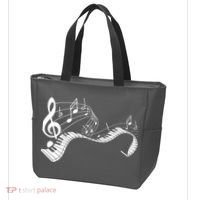 Music Notes Keyboard Pianist Classical Musician Piano Tote Bag thumb 3