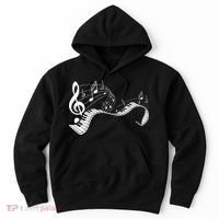 Music Notes Keyboard Pianist Classical Musician Piano Hoodie thumb 0