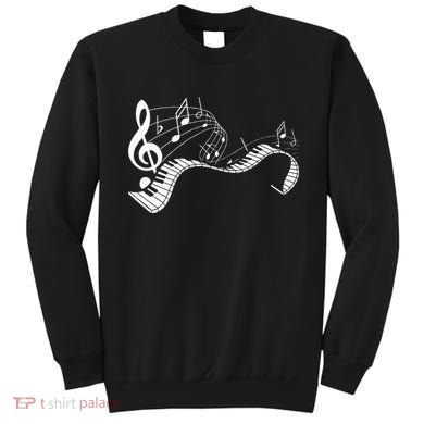 Music Notes Keyboard Pianist Classical Musician Piano Sweatshirt