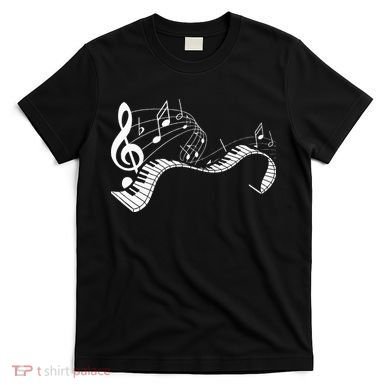 Music Notes Keyboard Pianist Classical Musician Piano T-Shirt