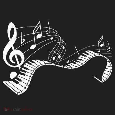 Music Notes Keyboard Pianist Classical Musician Piano 11oz C Handle Ceramic Mug