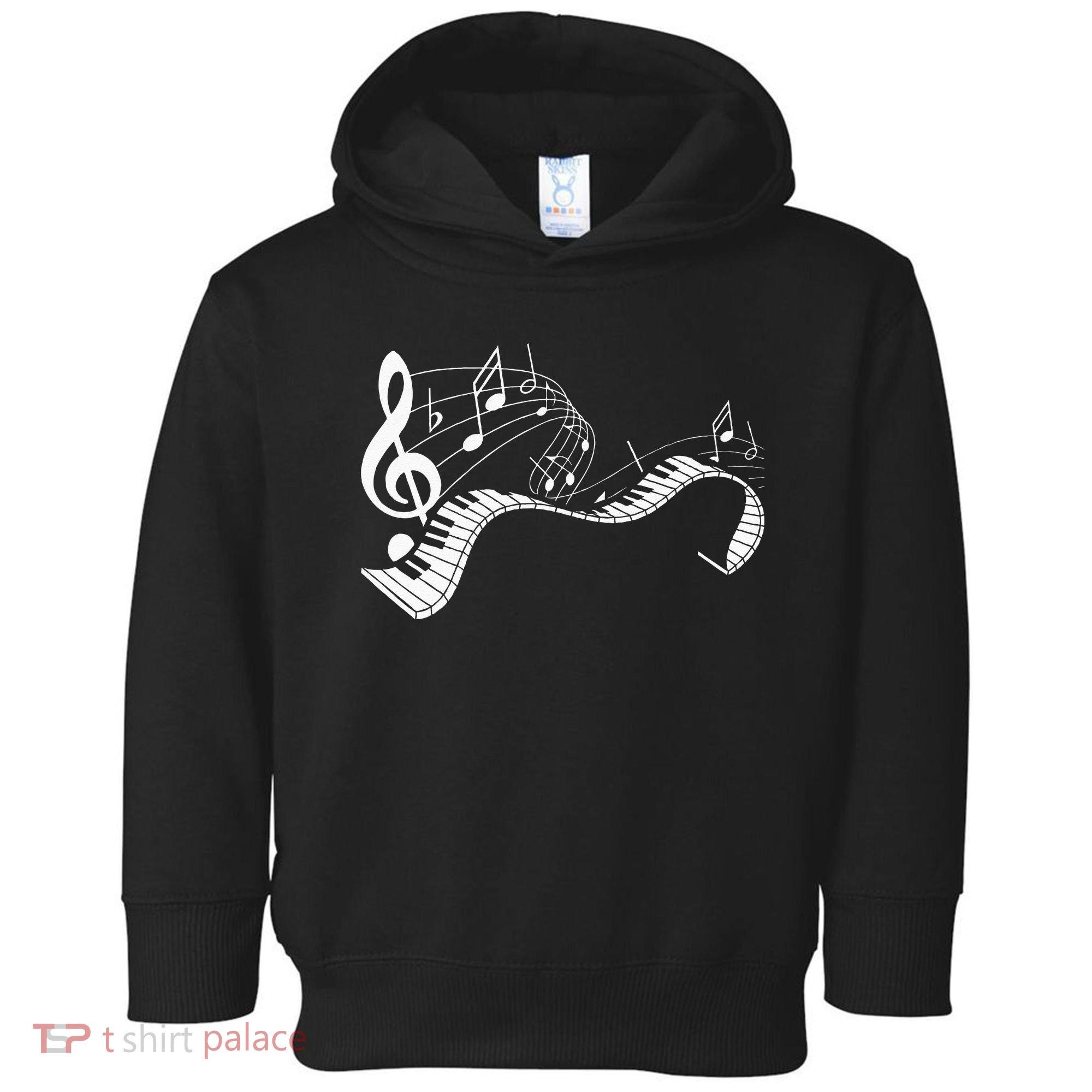 Music Notes Keyboard Pianist Classical Musician Piano Toddler Hoodie