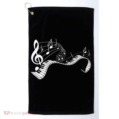 Music Notes Keyboard Pianist Classical Musician Piano Golf Towel