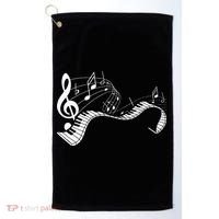 Music Notes Keyboard Pianist Classical Musician Piano Golf Towel thumb 0