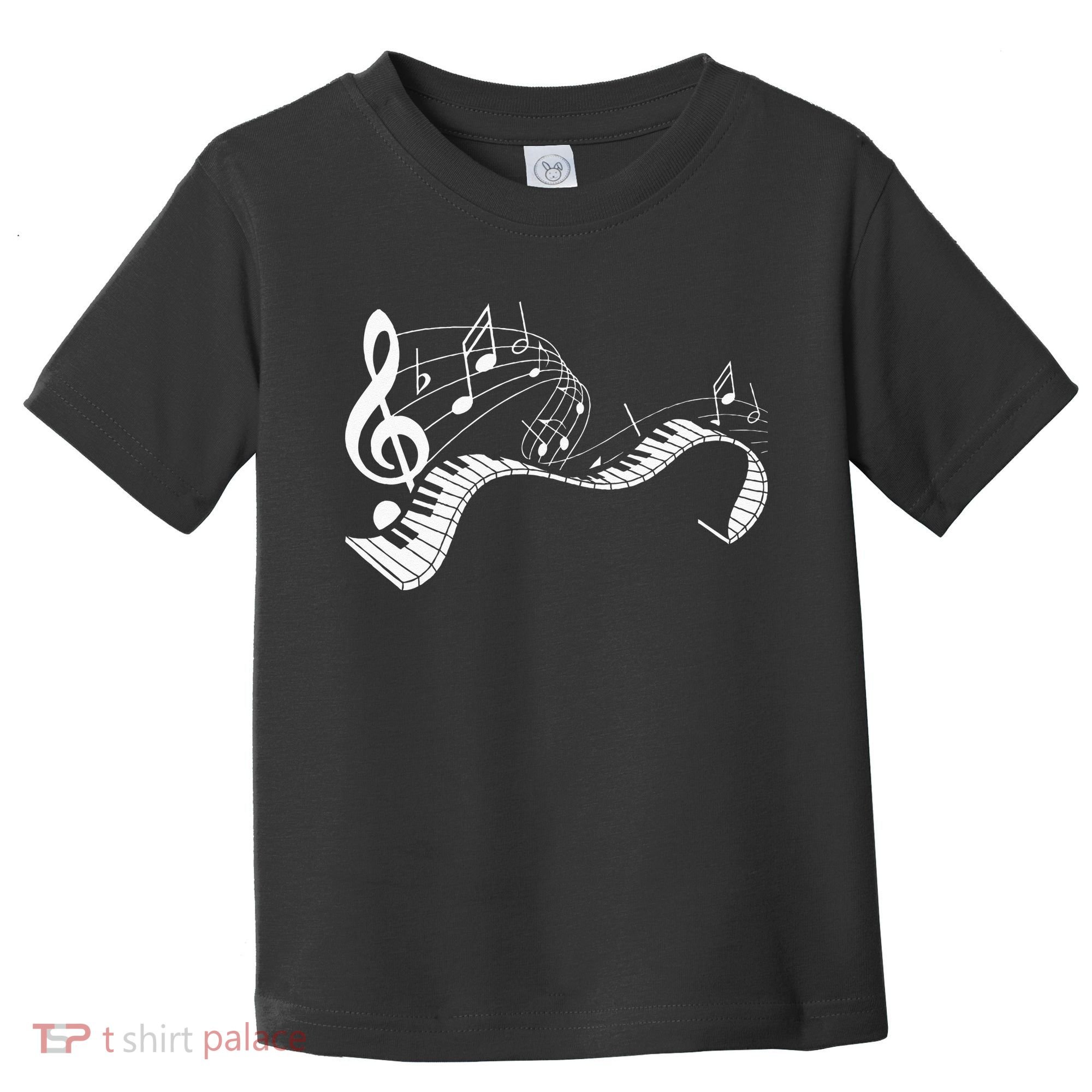 Music Notes Keyboard Pianist Classical Musician Piano Toddler T-Shirt