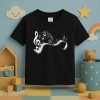 Music Notes Keyboard Pianist Classical Musician Piano Toddler T-Shirt thumb 3
