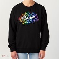 Mama Neon Leopard Print Cute Gift Women's Sweatshirt thumb 0